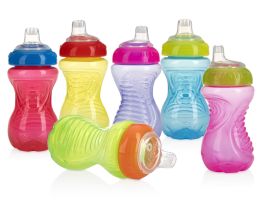 72 Pieces Nuby NO-Spill Easy Grip Cups, 10 Oz (12-Pk W/ Display) - Baby Accessories