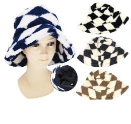 48 Pieces Winter Plush Bucket Hats Faux Fur Bucket Hat - Bucket Hats