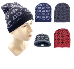 36 Pieces Fleece Lined Knit Winter Hats - Winter Beanie Hats
