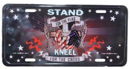 24 Pieces License Plate Stand For The Flag Kneel For The Cross - Auto Sunshades and Mats
