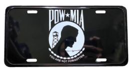 24 Pieces License Plate Pow Mia - Auto Sunshades and Mats