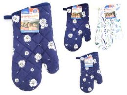72 Pieces Oven Mitt Cotton Printed - Oven Mits & Pot Holders
