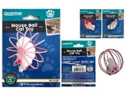 144 Bulk Cat Toy Ball With Mouse