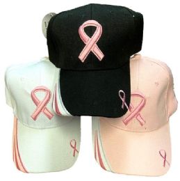 24 Pieces Breast Cancer Awareness Baseball Cap Hat - Baseball Caps & Snap Backs