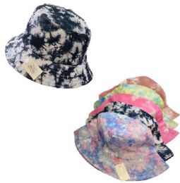 24 Bulk Tie Dye Bucket Hats Assorted