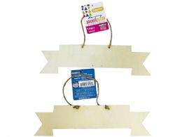 96 Pieces Hanging Wood Banner - Hanging Decorations & Cut Out