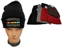 24 Pieces Vietnam Veteran Winter Beanie - Hats With Sayings