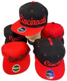 24 Bulk Cincinnati Snapback Baseball Cap