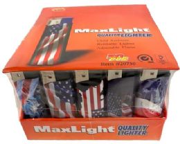150 Bulk Usa Flag Child Resistant Refillable Lighter