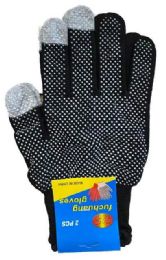 96 Pieces Multi Purpose Work Gloves Black Color - Working Gloves