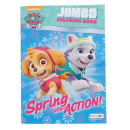 24 pieces Coloring Book Paw Patrol Spring Action In 24pc Display bx - Coloring & Activity Books
