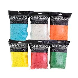 36 pieces Shreds Tissue 50g 6ast Solid Colors Party Peggable Ptrd pb - Tissue Paper