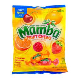 12 Wholesale Candy Mamba Fruit Chews 3.52 Oz Peg Bag