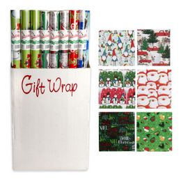 60 pieces Gift Wrap Christmas 40 Sq Ft 6 Asstd 40 In Wide pp - Gift Wrap