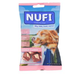 48 Wholesale Dog Treats Nufi Real Liverchoice Cubes 3.5 Oz Made In Usapeggable