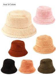 48 Bulk Women's Fuzzy Bucket Hat
