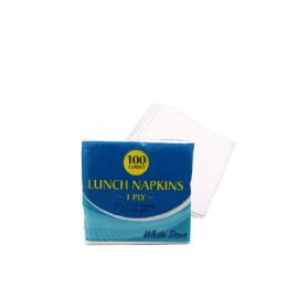 30 pieces White Dove Lunch Napkin 100ct - Tissue Paper