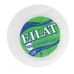12 pieces Eilat Paper Plate 9 In 100 ct - Disposable Plates & Bowls