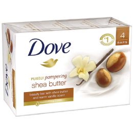 12 Wholesale Dove Bar Soap 90g 4pk Shea Butter