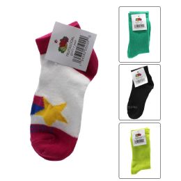 96 pieces Fruit Of The Loom Girls Socks - Girls Ankle Sock