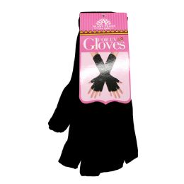 240 pieces Winter Magic Gloves Fingerless 1 Pair Regular - Knitted Stretch Gloves