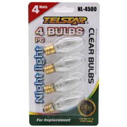 48 Bulk Night Light Bulbs Clear 4 Watt
