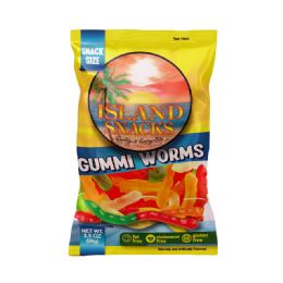 12 pieces Island Snacks Gummy Worms 3.5 - Food & Beverage