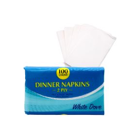 20 pieces White Dove Dinner Napkin 100ct - Tissue Paper