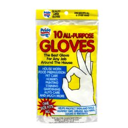 72 pieces Ezduzzit Vinyl Gloves  10 pk - Kitchen Gloves