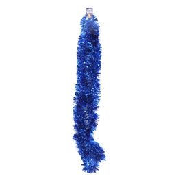 48 pieces Tinsel Garland 80 Inch Blue - Christmas Decorations