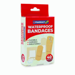 48 pieces Pharmacy Best Bandages 40ct wa - First Aid and Bandages
