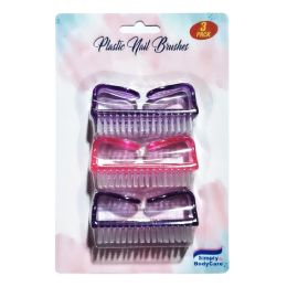 48 pieces Simply Nail Brush 3ct - Manicure and Pedicure Items