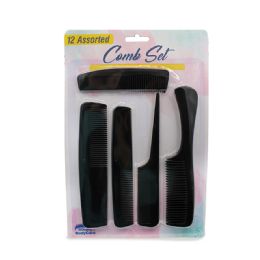36 pieces Simply Bodycare 12pc Comb Set - Hair Accessories