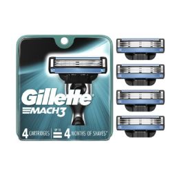 48 Wholesale Gillette Mach 3 4ct Cartridge