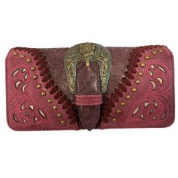 Montana West Rhinestone Embroidery Flower Concealed Handbag