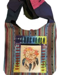5 Wholesale Tie Dye Dream Catcher Handmade Hobo Bags