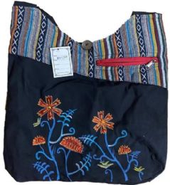 5 Wholesale Handmade Embroidered Flowers Hobo Bags