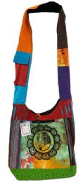 5 Bulk Peacock Tie Dye Front Zipper Handmade Hobo Bags
