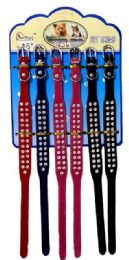 24 Wholesale 15 Inch Rhinestone Dog Collar