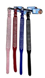 24 Pieces 20 Inch Rhinestone Dog Collar - Pet Collars and Leashes