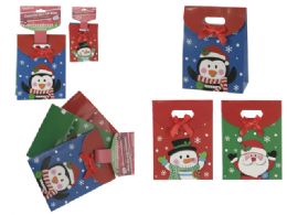 96 Pieces 3pc Christmas Mini Gift Bags - Christmas Gift Bags and Boxes