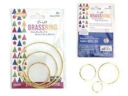 144 Bulk Craft Brass Ring