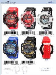 12 Bulk Digital Watch - 86145 assorted colors