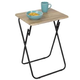 6 Wholesale Home Basics Multi-Purpose Foldable Table, Rustic