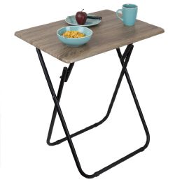 4 Wholesale Home Basics Jumbo Multi-Purpose Foldable Table, Rustic