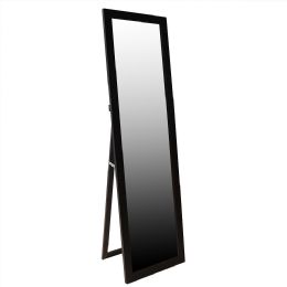 6 Wholesale Home Basics Easel Back Full Length Mirror With Mdf Frame, Mahogany