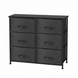 Home Basics 6 Drawer Storage Organizer, Black - Storage & Organization