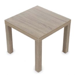 6 pieces Home Basics Square Side Table, Ash - Coffee