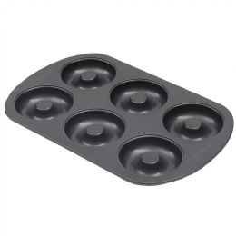 12 pieces Bakergçös Secret Essentials 6-Cavity NoN-Stick Steel Donut Pan - Frying Pans and Baking Pans