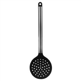 24 Wholesale Home Basics Stainless Steel Silicone Skimmer, Black